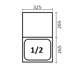 GN nádoba 1/2x65 polykarbonát